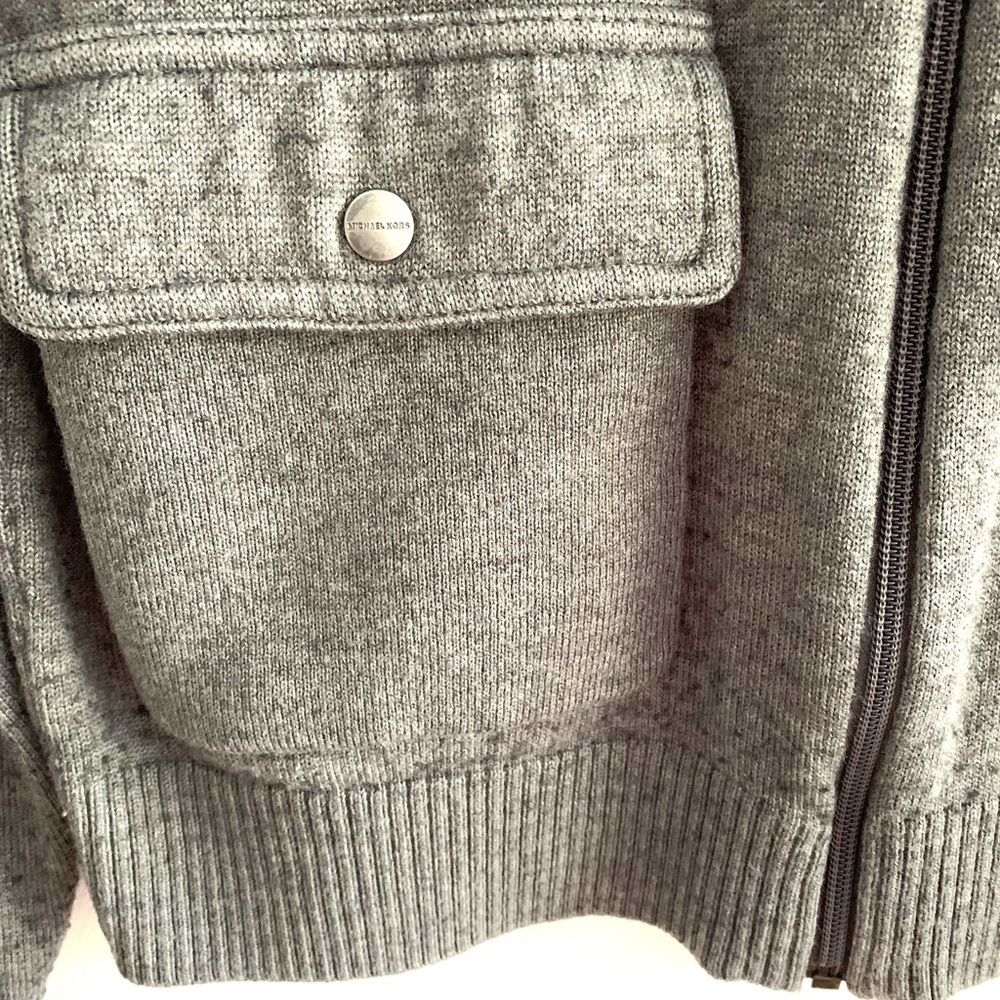 Heathered Sweater With Zip To Half Turtle - Picture 5 of 6